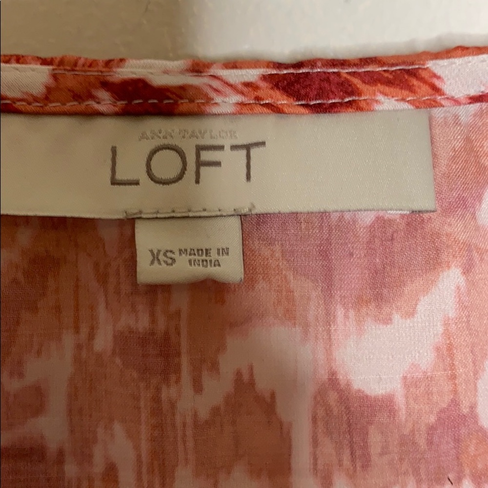 Loft‎ Ruffle Floral Sleeveless Blouse - Picture 7 of 12